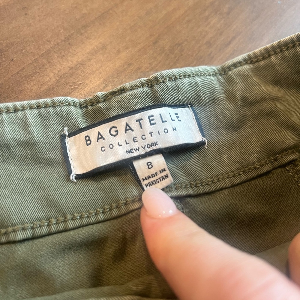 Women's Olive Green Jeans - Size 8